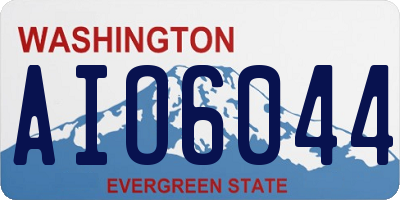 WA license plate AIO6044