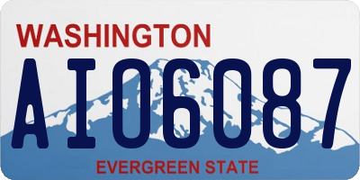 WA license plate AIO6087