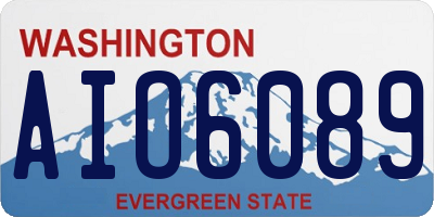 WA license plate AIO6089