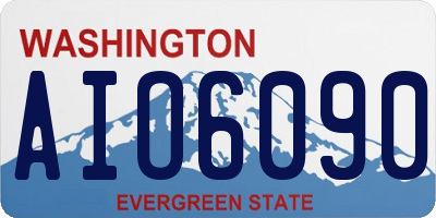 WA license plate AIO6090