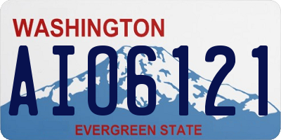 WA license plate AIO6121
