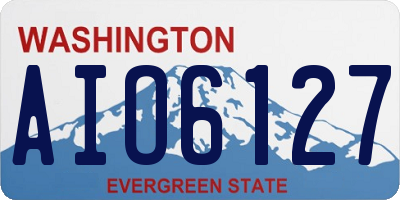 WA license plate AIO6127