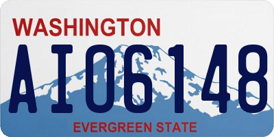 WA license plate AIO6148