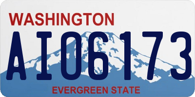 WA license plate AIO6173