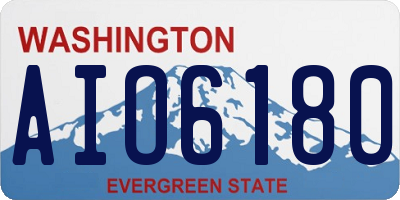 WA license plate AIO6180