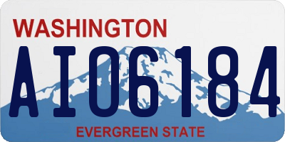 WA license plate AIO6184