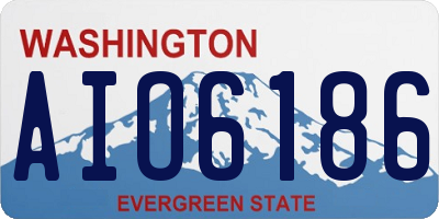 WA license plate AIO6186