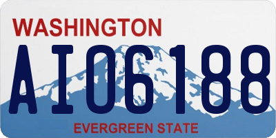 WA license plate AIO6188