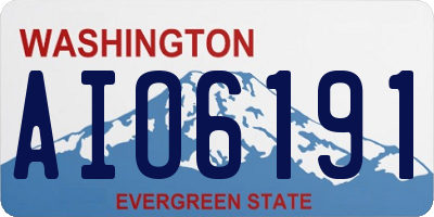 WA license plate AIO6191