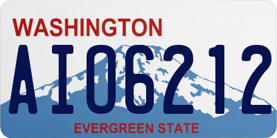 WA license plate AIO6212