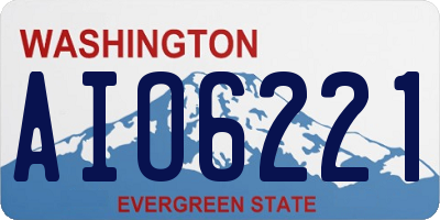 WA license plate AIO6221