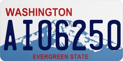 WA license plate AIO6250