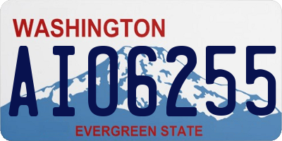 WA license plate AIO6255