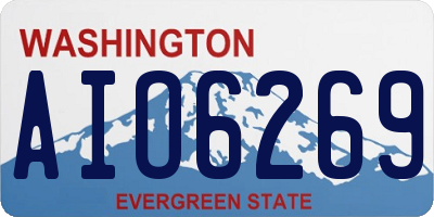 WA license plate AIO6269