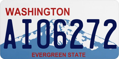 WA license plate AIO6272