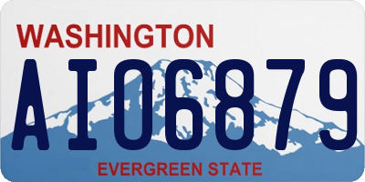 WA license plate AIO6879