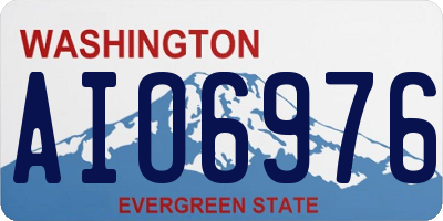 WA license plate AIO6976