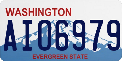 WA license plate AIO6979
