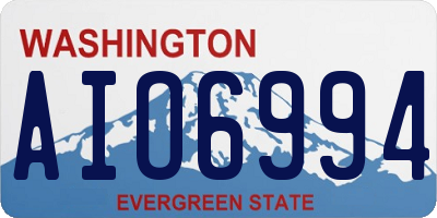 WA license plate AIO6994