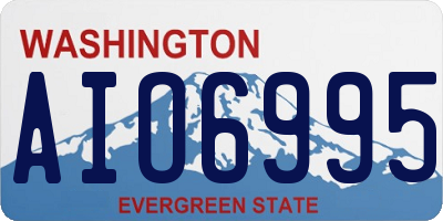 WA license plate AIO6995