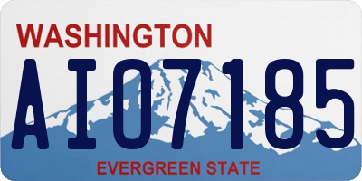 WA license plate AIO7185