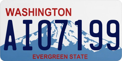 WA license plate AIO7199