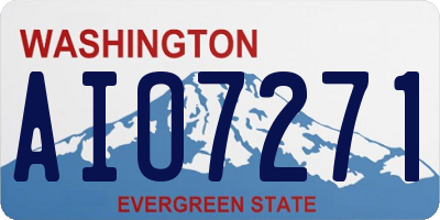WA license plate AIO7271