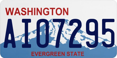 WA license plate AIO7295