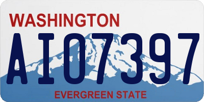 WA license plate AIO7397