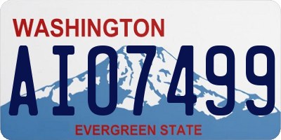 WA license plate AIO7499