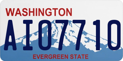 WA license plate AIO7710