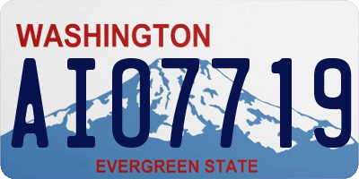 WA license plate AIO7719