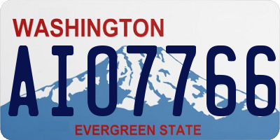 WA license plate AIO7766