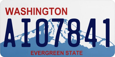 WA license plate AIO7841