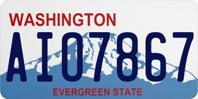WA license plate AIO7867