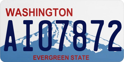WA license plate AIO7872