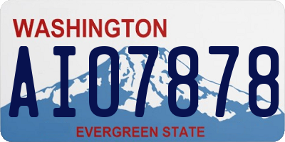 WA license plate AIO7878
