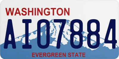 WA license plate AIO7884