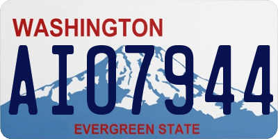 WA license plate AIO7944