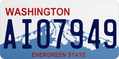 WA license plate AIO7949