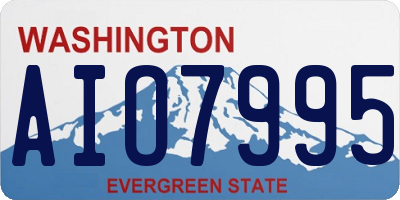 WA license plate AIO7995