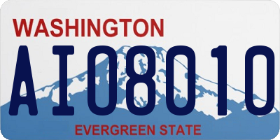 WA license plate AIO8010