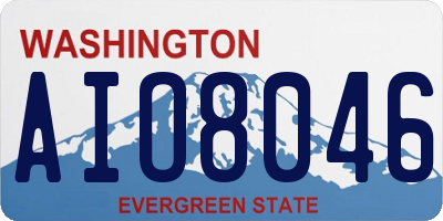 WA license plate AIO8046