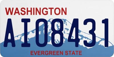 WA license plate AIO8431