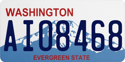 WA license plate AIO8468