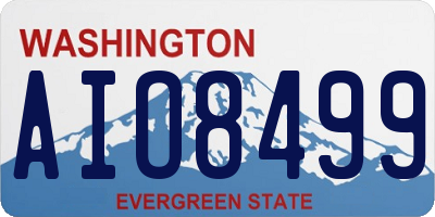 WA license plate AIO8499