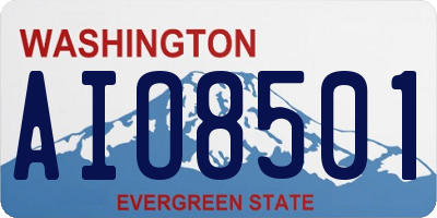 WA license plate AIO8501