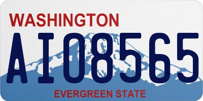 WA license plate AIO8565