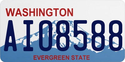 WA license plate AIO8588