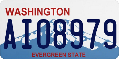 WA license plate AIO8979